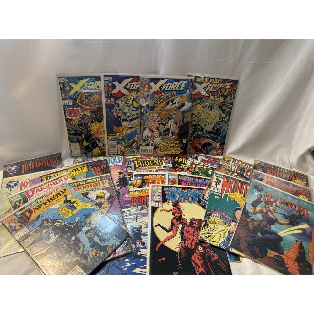 Lot of 25 Marvel & Image Comic Books Wolverine X-Force Weapon X Darkhold Random